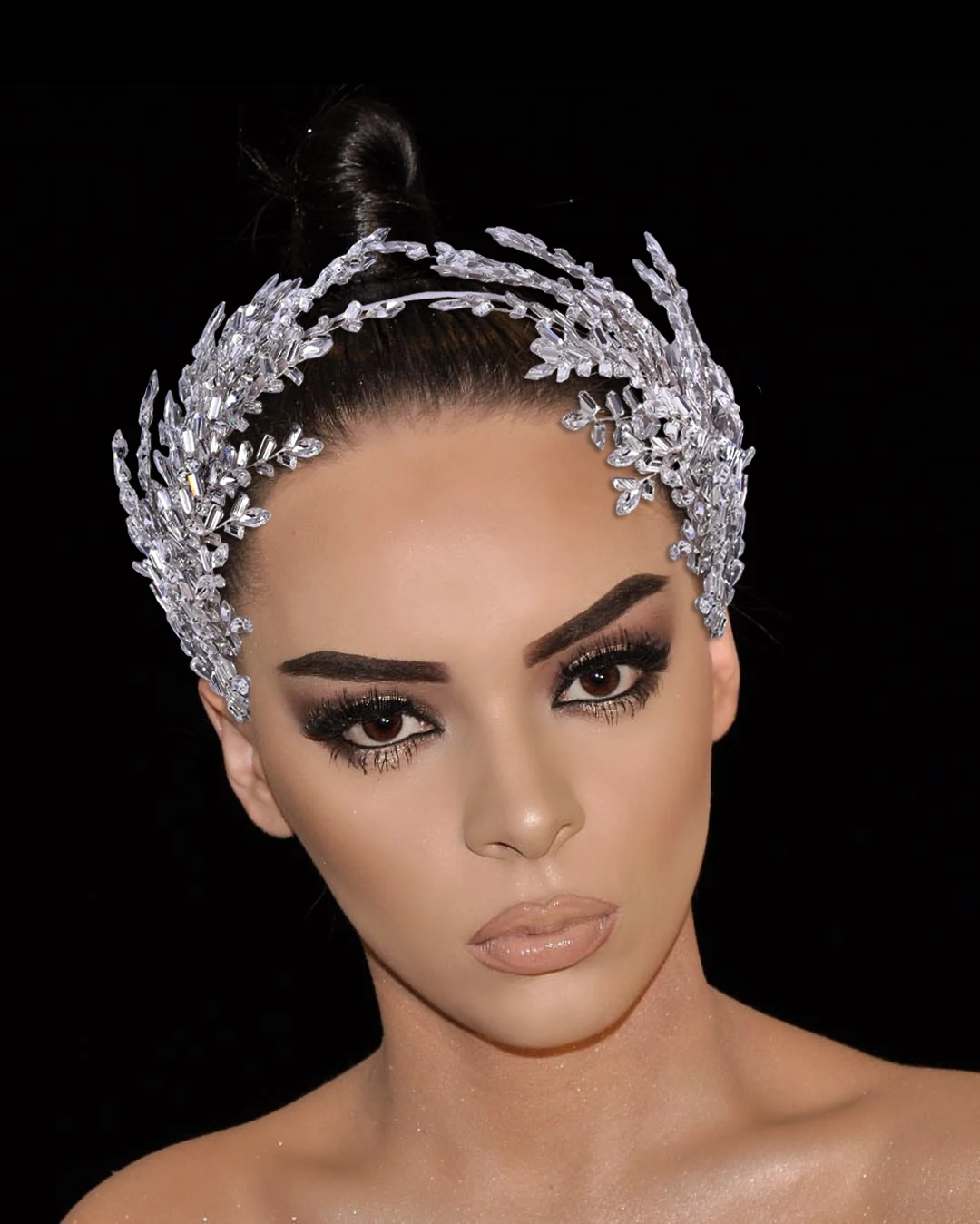 Trixy HP383 Luxe Bridal Crown En Tiara Bruiloft Haar Accessoires Bruid Hoofdband Crystal Rhinestone Diadema Barokke Hoofddeksels