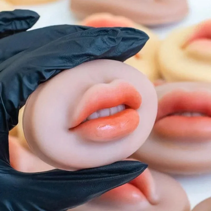 Silicone Lip Practice Model for Permanent Makeup Training Reusable 3D Soft Lip Tattoo Skin  Accessories Makeup Permanent Tools