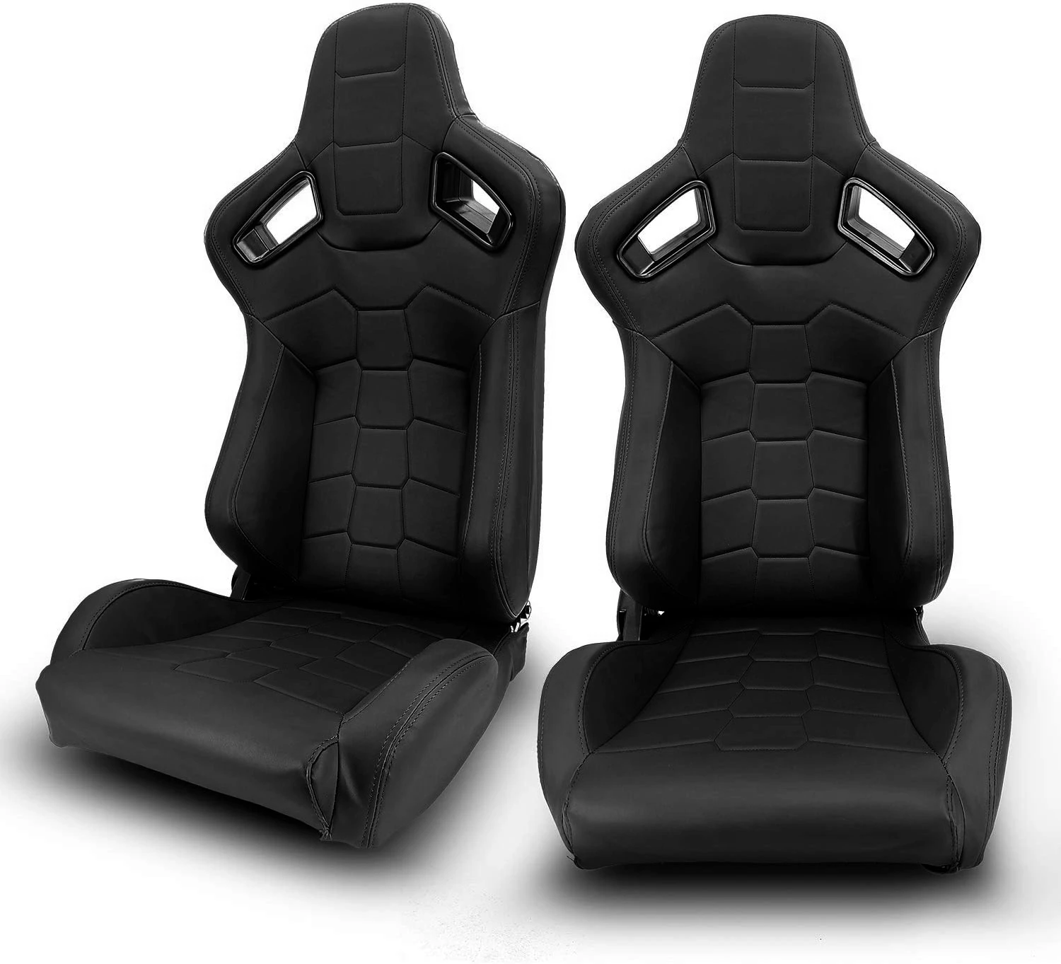 JBR1074 Factory Wholesale Black PVC Fiberglass Back Racing Seats Seat Parts For Car Use