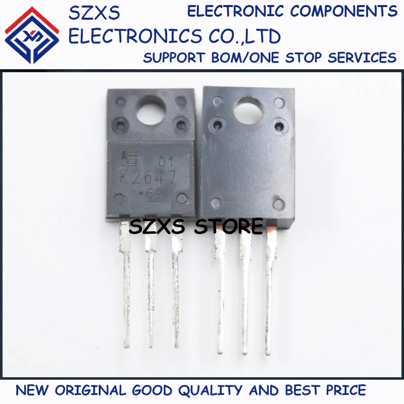

New Original 10Pcs 2SK2647 K2647 TO-220F 800V 4A MOSFET Field Effect Transistor In Stock Electronic Components Good Quality