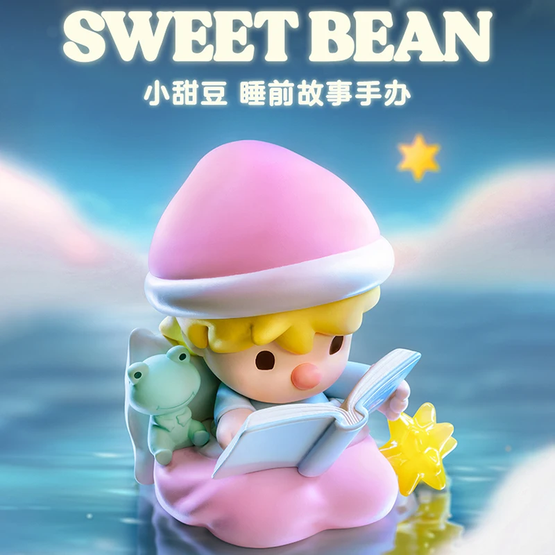 

Sweet Bean Bedtime Story Genuine Hanging Card Figurine Cute Doll Collection Desktop Display Model Toy Children Birthday Gift