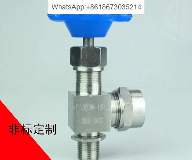 JX29W Stainless Steel Heavy Duty Thread Cork, Water Level Gauge Cork, Liquid Level Gauge Valve, Needle Globe Valve