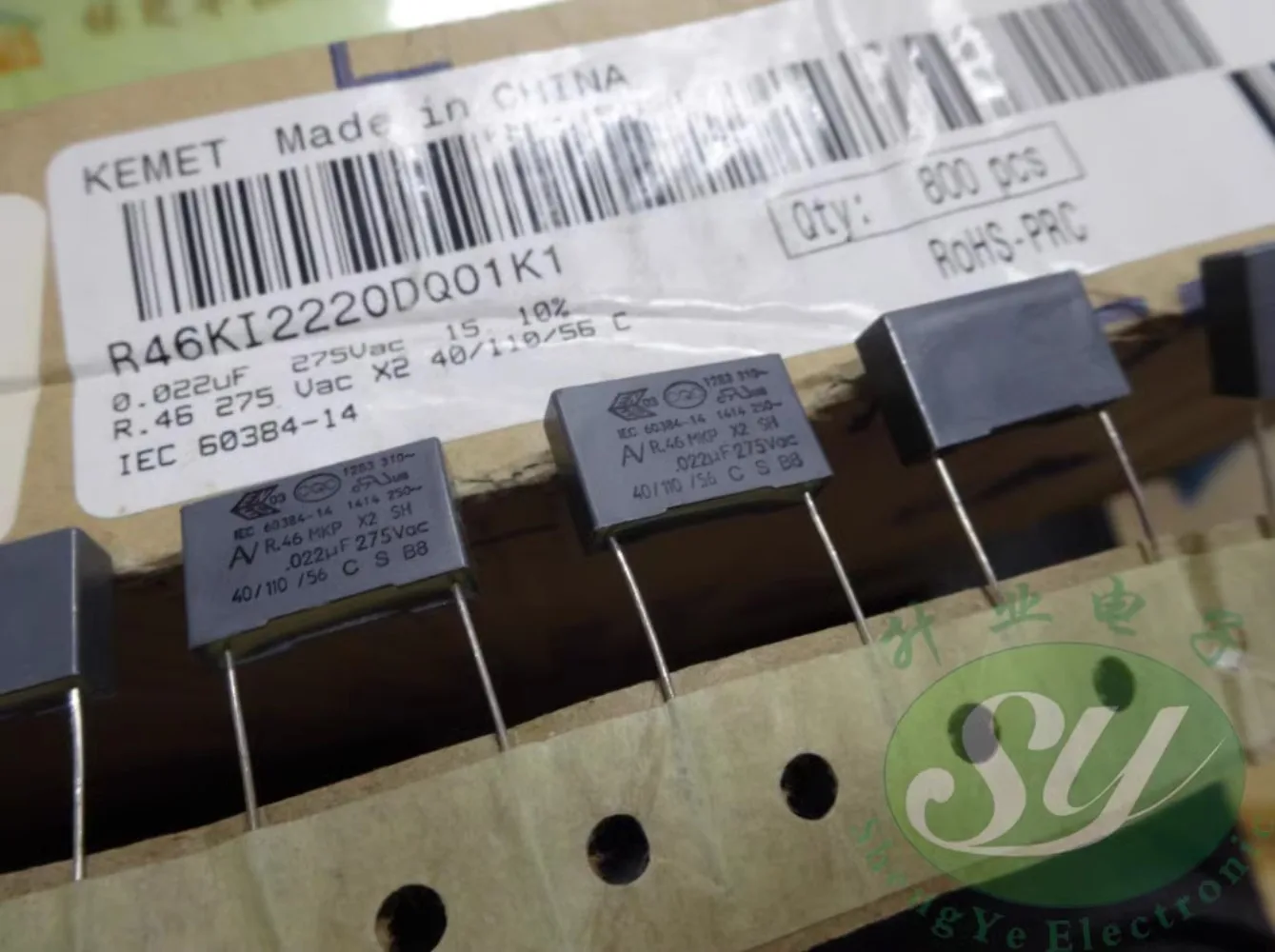

20PCS AV R46 0.022uf/275VAC 22nf 223 MKP New film capacitor 15MM