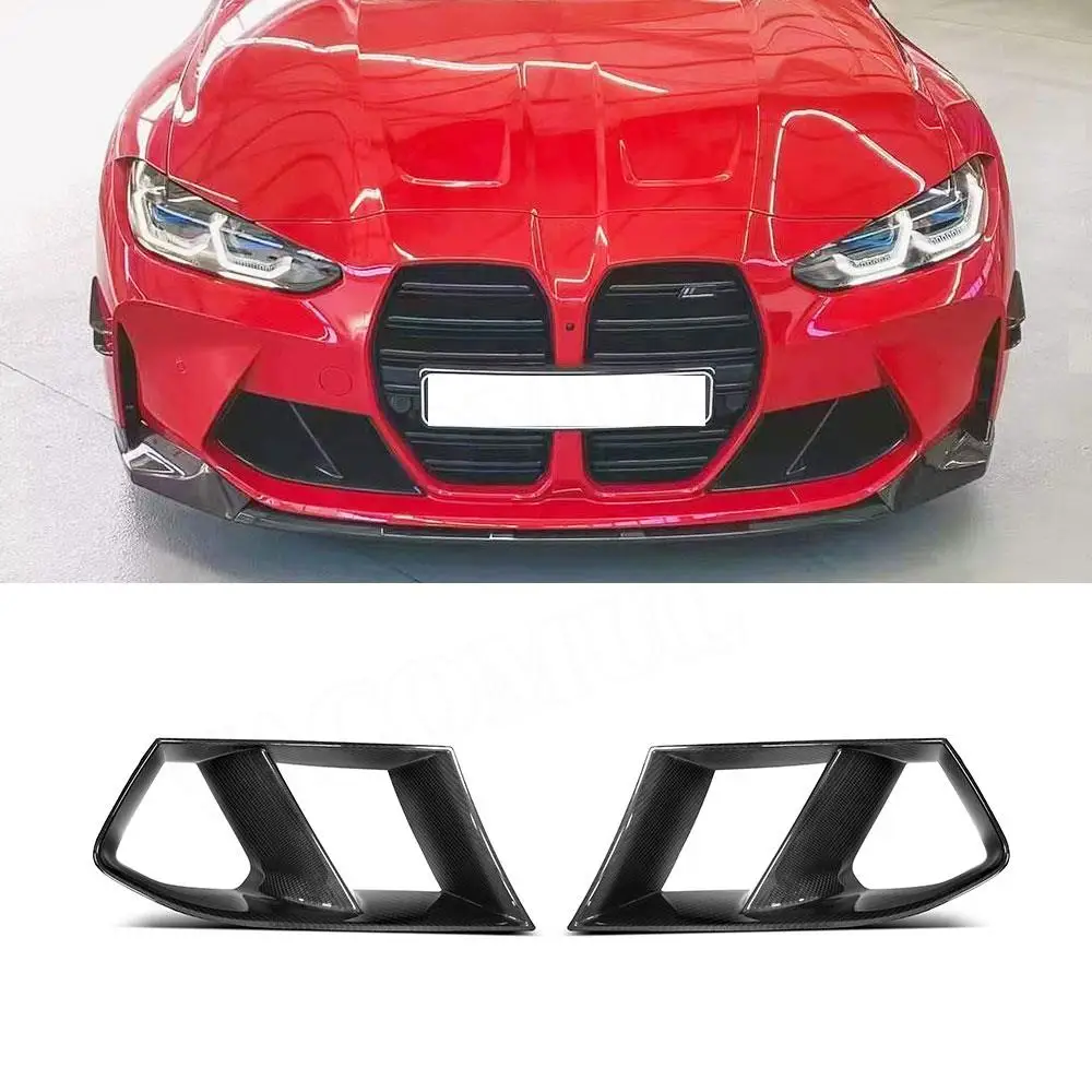 

VACOMUL Carbon Fiber FRP Front Bumper Lip Air Vent Covers Car Accessorise For BMW 3 4 Series G80 G82 G83 M3 M4 2021+ MP Style