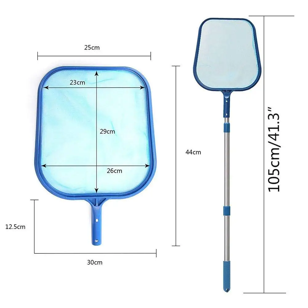 Professional Leaf Rake Deep Bag Swimming Pool Cleaning Nets Spa Rubbish Skimmer Pool Net Pool Cleaning Net Piscina Accessories