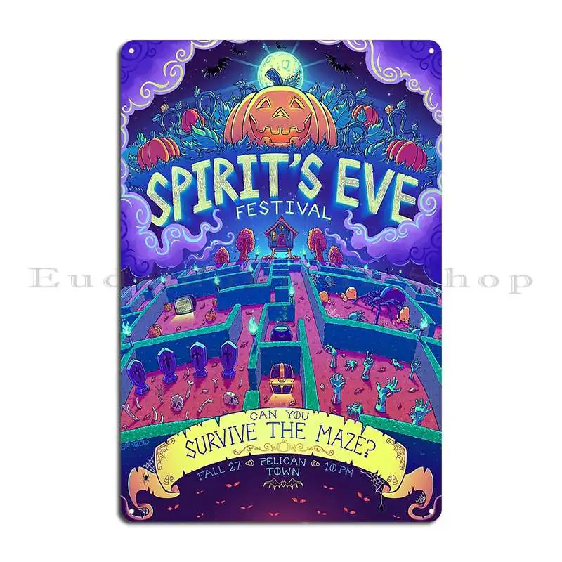 Stardew Valley Spirit S Eve Bratzoid Metal Plaque Poster Personalized Funny Bar Decoration Wall Cave Tin Sign Poster