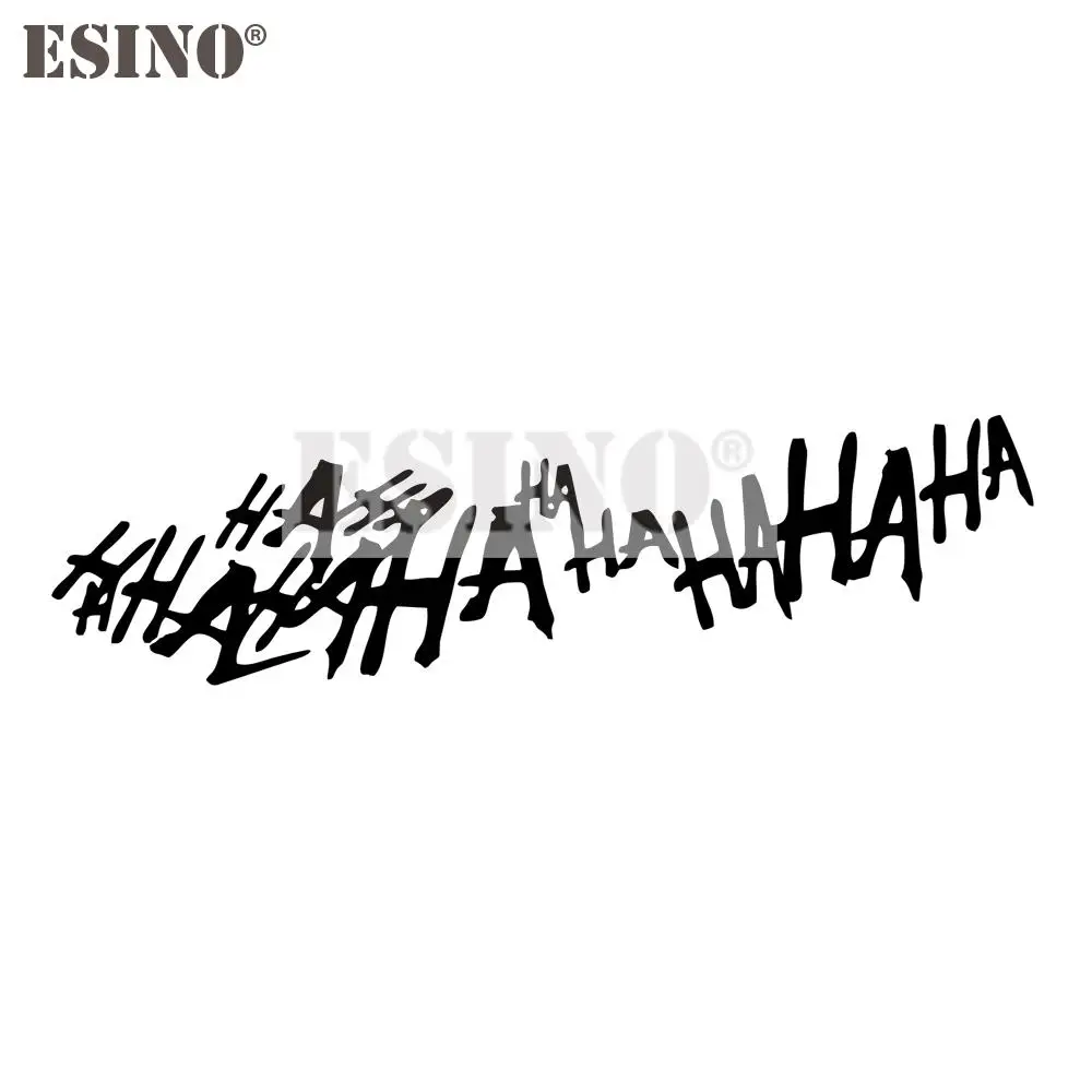 Car Styling Funny Film HAHAHA PVC Carving Waterproof Decorative Sticker Bumper Glass Body Creative Pattern Vinyl Decal