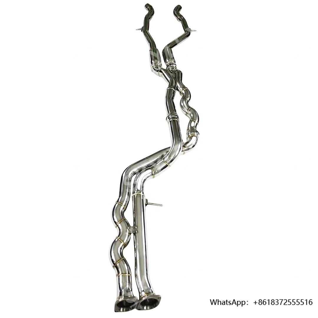 

daExhaust Pipe Car Exhaust System 304 Stainless Steel Equal Length Mid Pipe 2014-2019 3.0t 1 Set for M3/m4 F80 F82 F83 S55