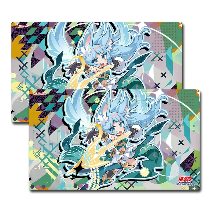 

Yu-Gi-Oh! Q Version Ultimate Slayer Different Painting 600x350mm Trading Card Playmat 2mmStitched Edge Board Game Card Mat Gift