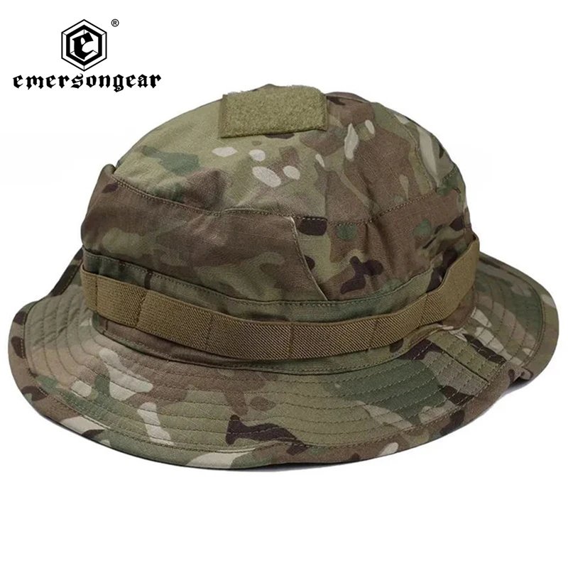 EmersogneCamouflage Boonie Hat Outdoor Hiking Fishing Hunting Camo Bucket Hat Packable Travel Summer Beach Hat For Women And Men