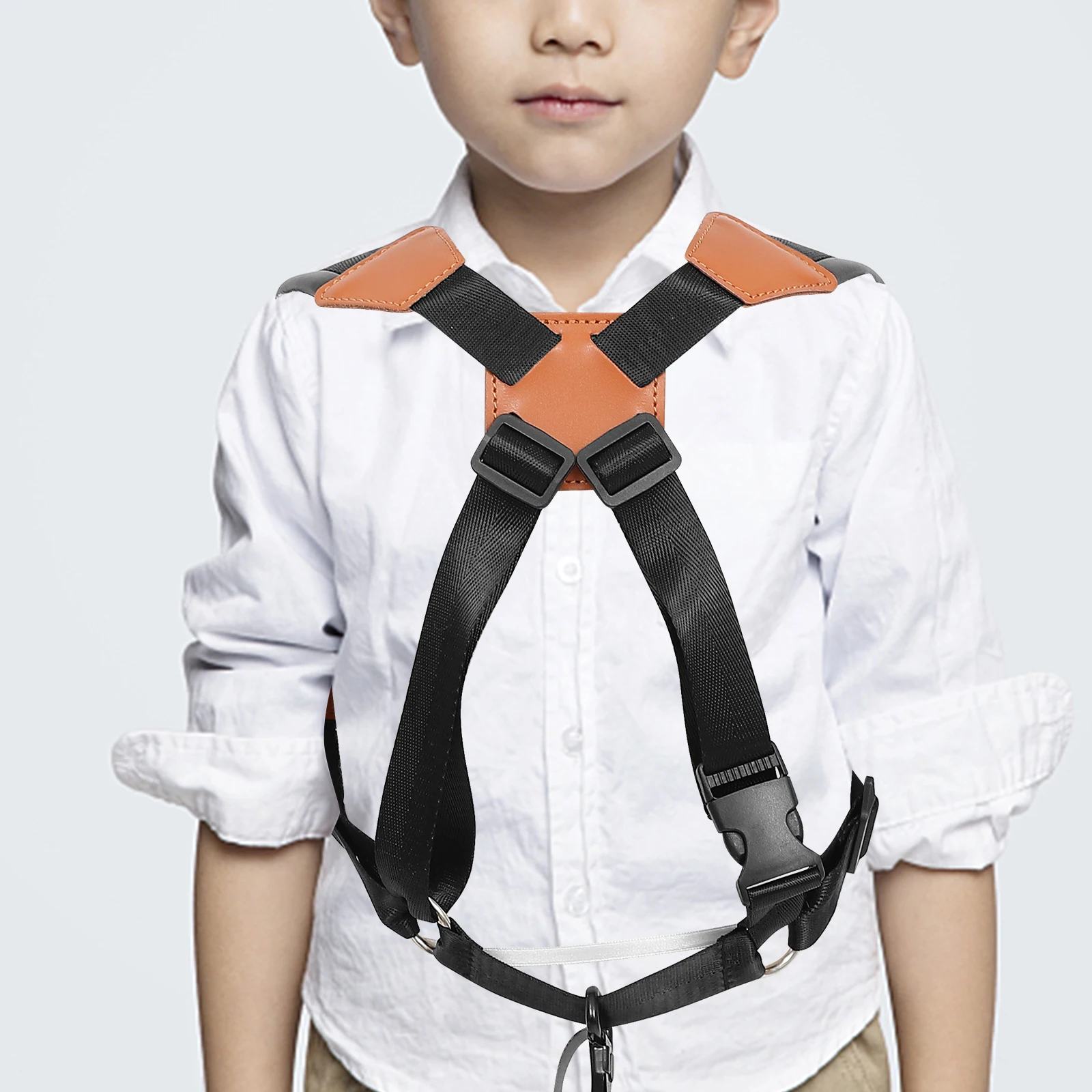 

2Pcs Kids Saxophone Strap Heavy Duty Shoulder Belt Ergonomic Design Non-Slip Secure Hold Portable Music Accessory for Beginners