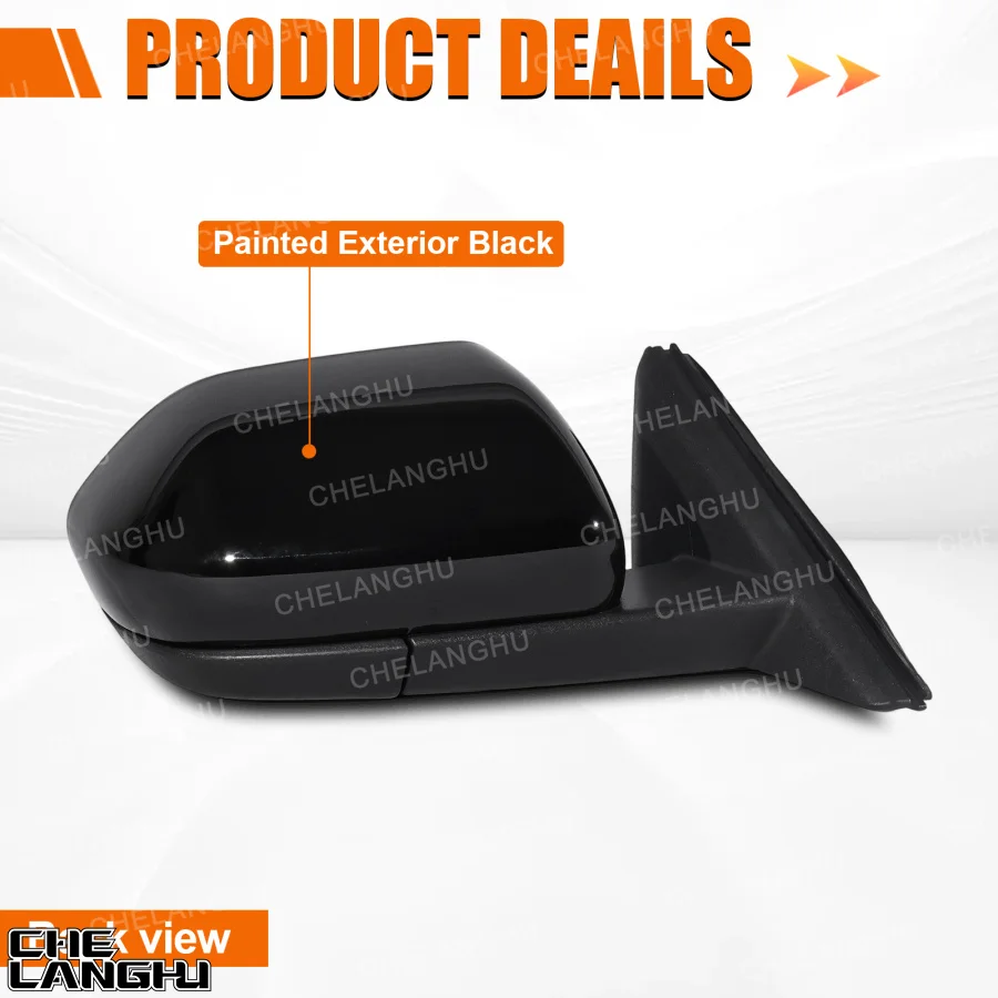Picture 6: For Ford Explorer 2020 2021 2022 2023 2024 Car accessories 5 Pin Black Painted Power Adjust Heated Mirror Assembly
