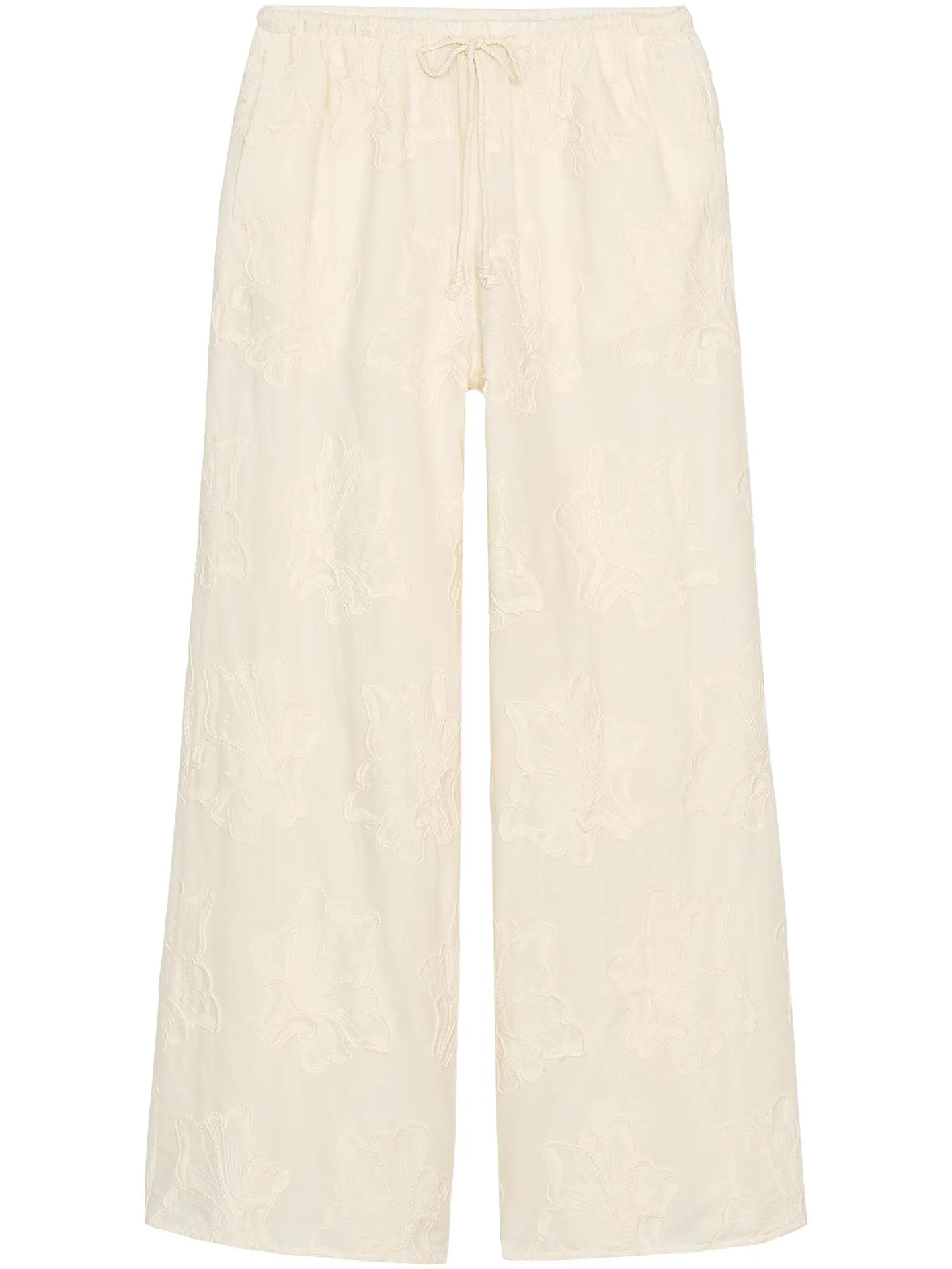 ZAPRHA 2025 New Embroidered Spwear Sle Casual Loose Women's Pants Draped Lazy Faion High Waist Wide Leg Long Summer