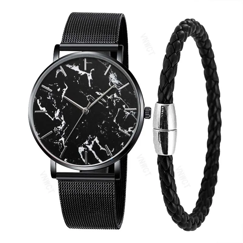 

Man&Women Watch Mesh Band Creative Marble WristWatch Magnetic Bracelets Quartz Watch Gifts Relogio Feminino DropShipping