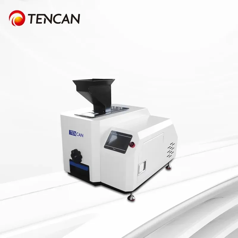 i TENCAN Electric Small Laboratory Jaw Crusher with Motor for Rock Ore Stone Crushing 220V Mineral Testing Machine