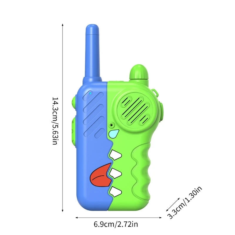 Dispositivo comunicación para niños, Walkie Talkie juguete para acampar, fácil usar con rangos largos, promueve e