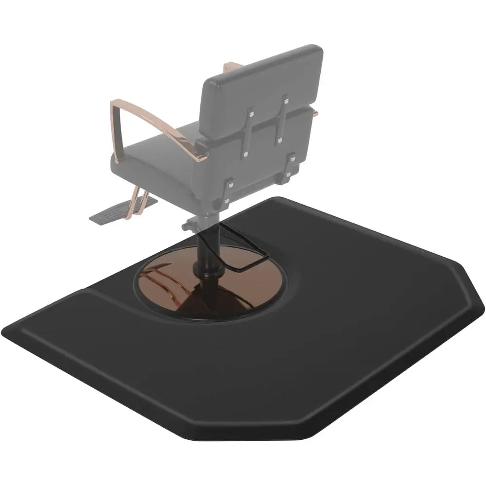 

Anti-Fatigue Barber Floor Mat with Round Base, Ergonomic Stylist Chair Mat, Salon Styling and Shampoo Equipment