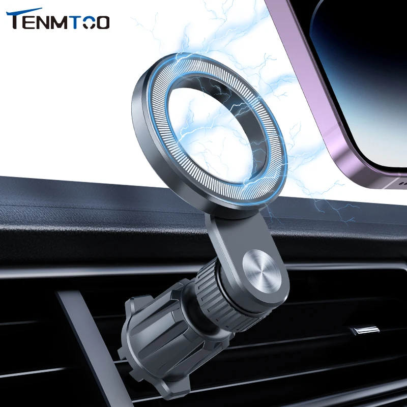 Tenmtoo Magnetic Car Phone Holder Compatible for Magsafe Car Mount Air Vent Portable Car Holder for iPhone 15 Pro Max 14 13 12