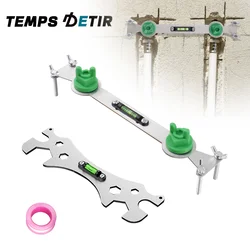 Special Bend Angle Wrench Tools with Leveler Shower Faucet Installation Bathroom Multifunctional Level Wrench Measuring Tool