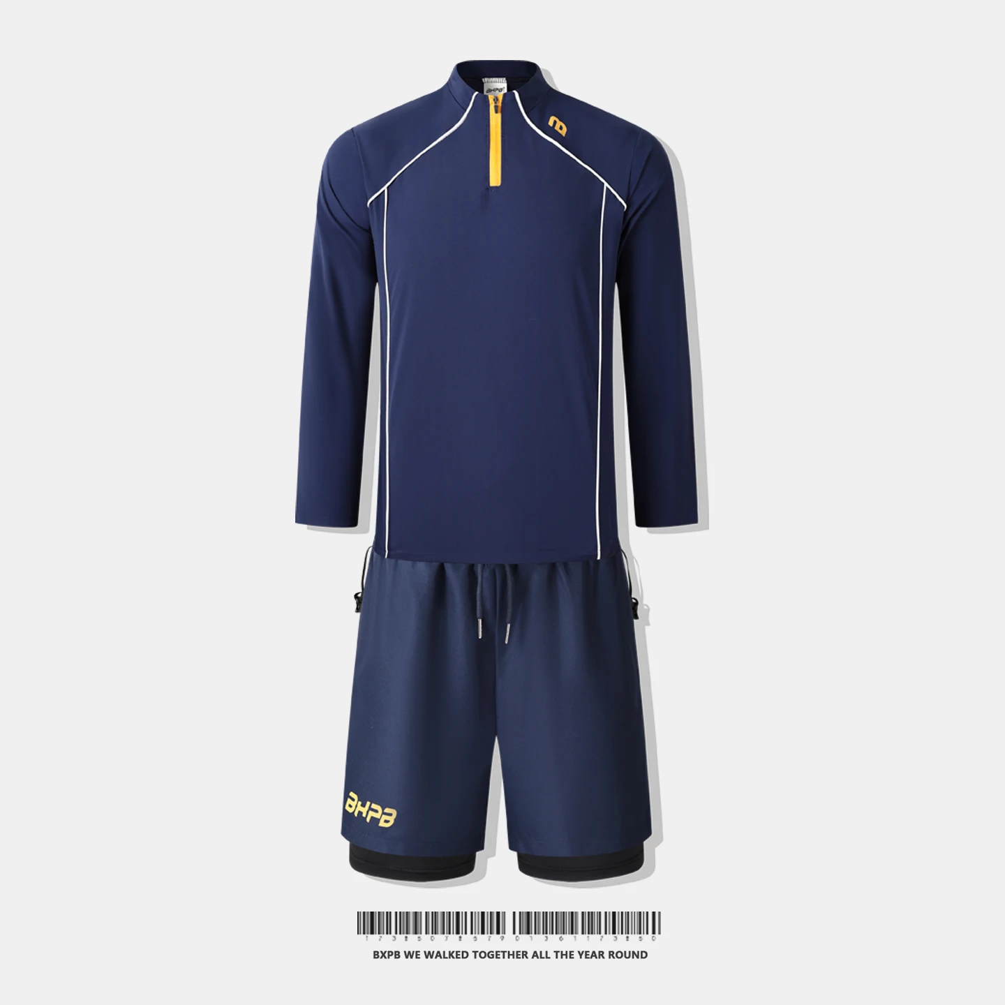 

Men's Outdoor Quick Dry Long Sleeve Swimming Suit Set Neutral Style Fitness Running Cycling Clothes Separate Swimwear