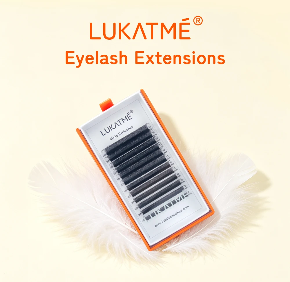 LUKATME 4D W-Form Wimpernverlängerungen, vorgefertigte Fächer, Bloom Wimpernbüschel C/D/M/L/CC Curl, Easy Fan Wimpern 7-15mm für den Salon – Detail 1