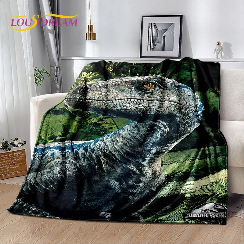 Cartoon Jurassic Park Soft Plush Blanket,Flannel Blanket Throw Blanket for Living Room Bedroom Bed Sofa Picnic Cover Bettdecke