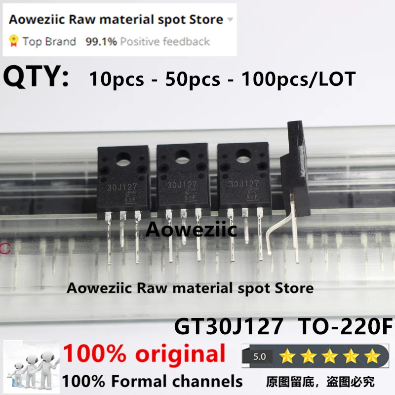 Aoweziic 100% New  Imported Original GT30J127  30J127  TO-220F LCD Power Supply