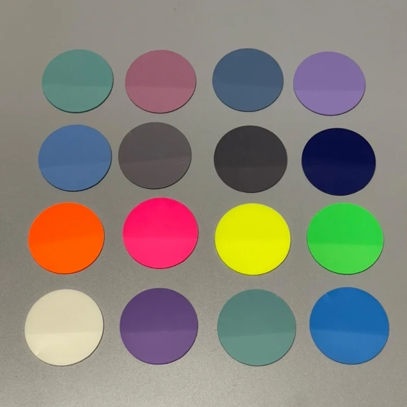 8/16Pads Clear Note Paper Writable Index Tabs Round Note Paper Self Adhesive Note Paper for Annotating Noting