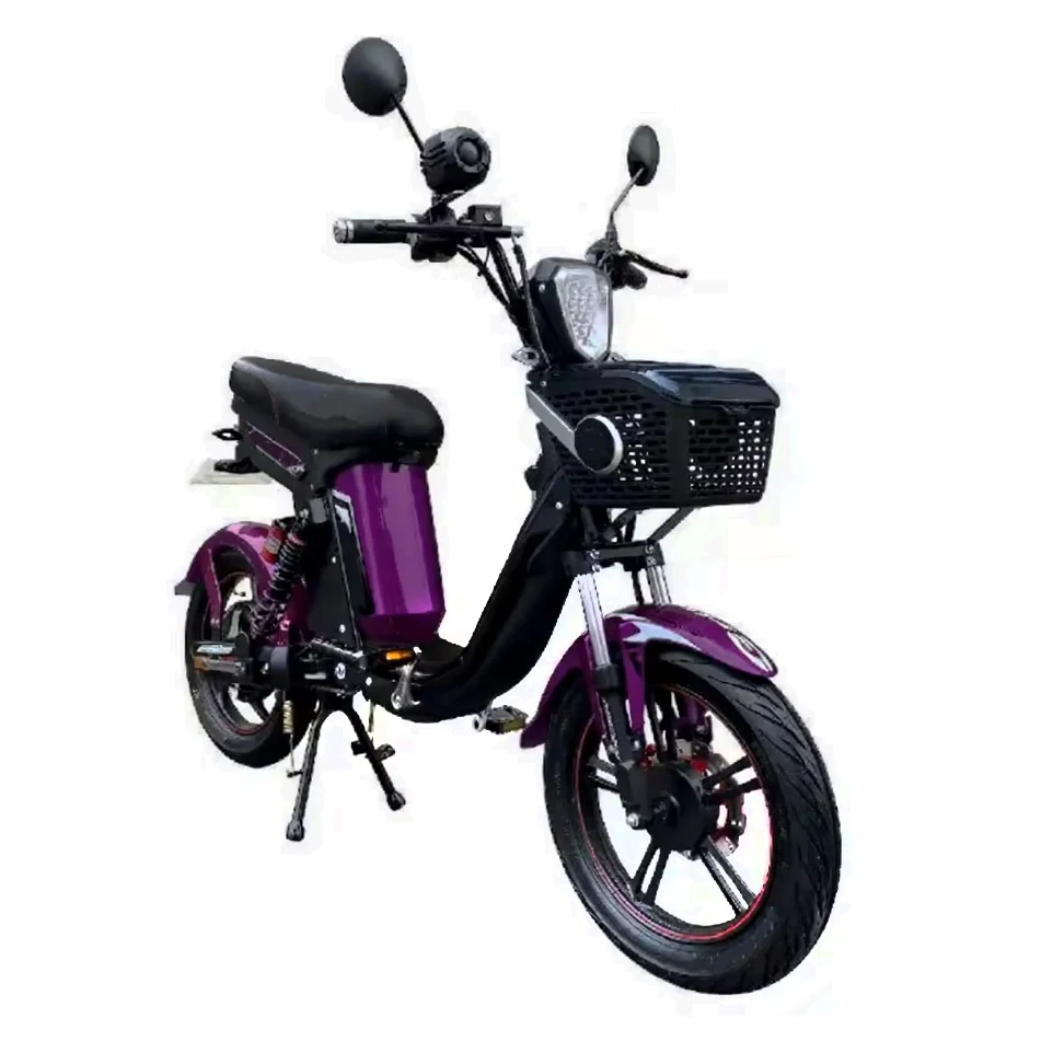 City Electric Bike with Basket 350W/500W Motor 48V 15Ah Battery Electric Bicycle CE/UL Certified Electric Scooter for Commute