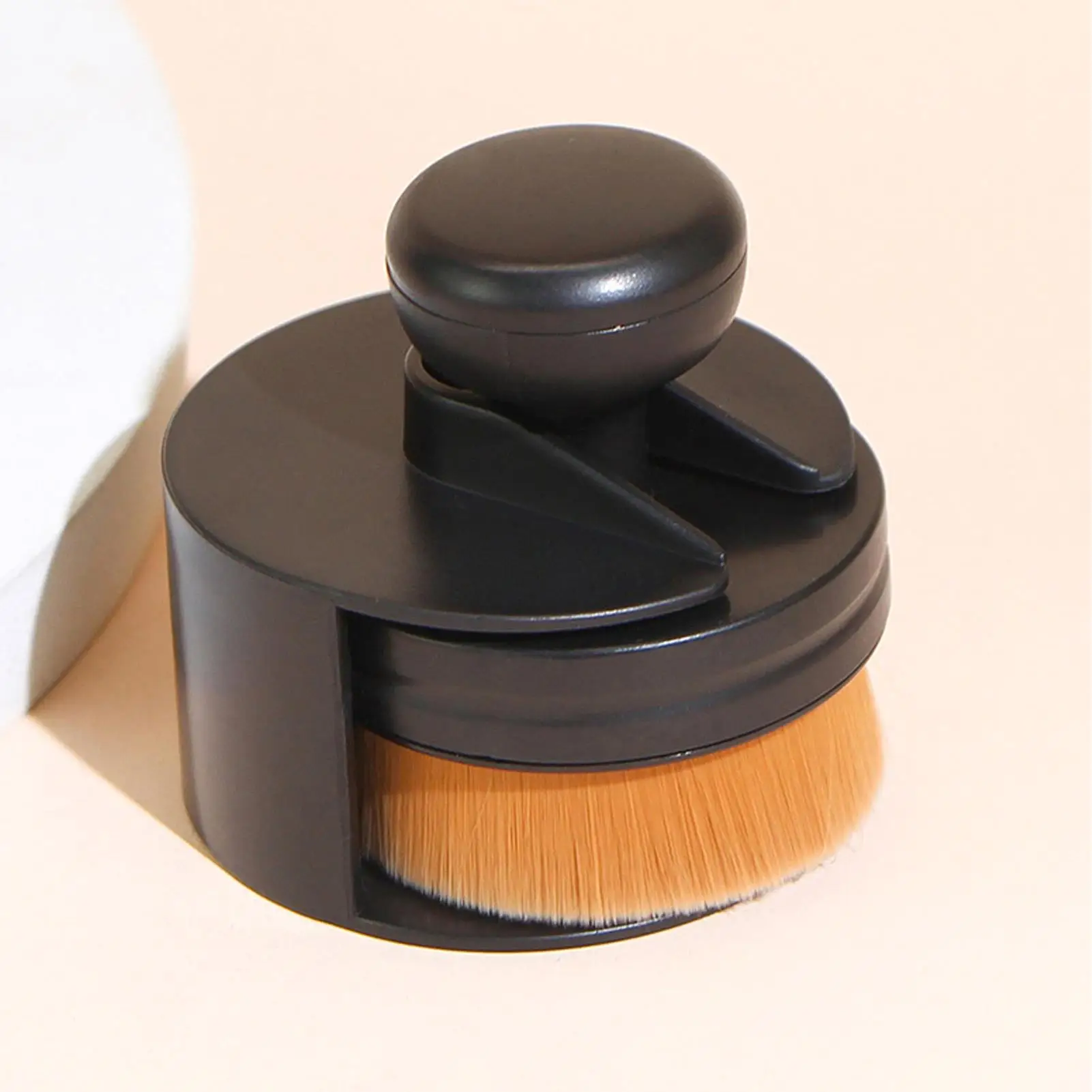 For salon Foundation Makeup Brush - Liquid & Powder Application with Shed-Proof Design & Protective Cover