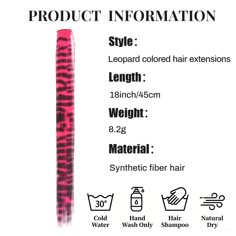 18 inch synthetic feather colored hair extensions with color integrated hair clips and wigs suitable for women's party outfits