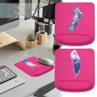 Mice Mat Soft Mousepad Protecting The Wrist Square Comfortable Ergonomic Thickened for PC Laptop Computer for Feather Pattern