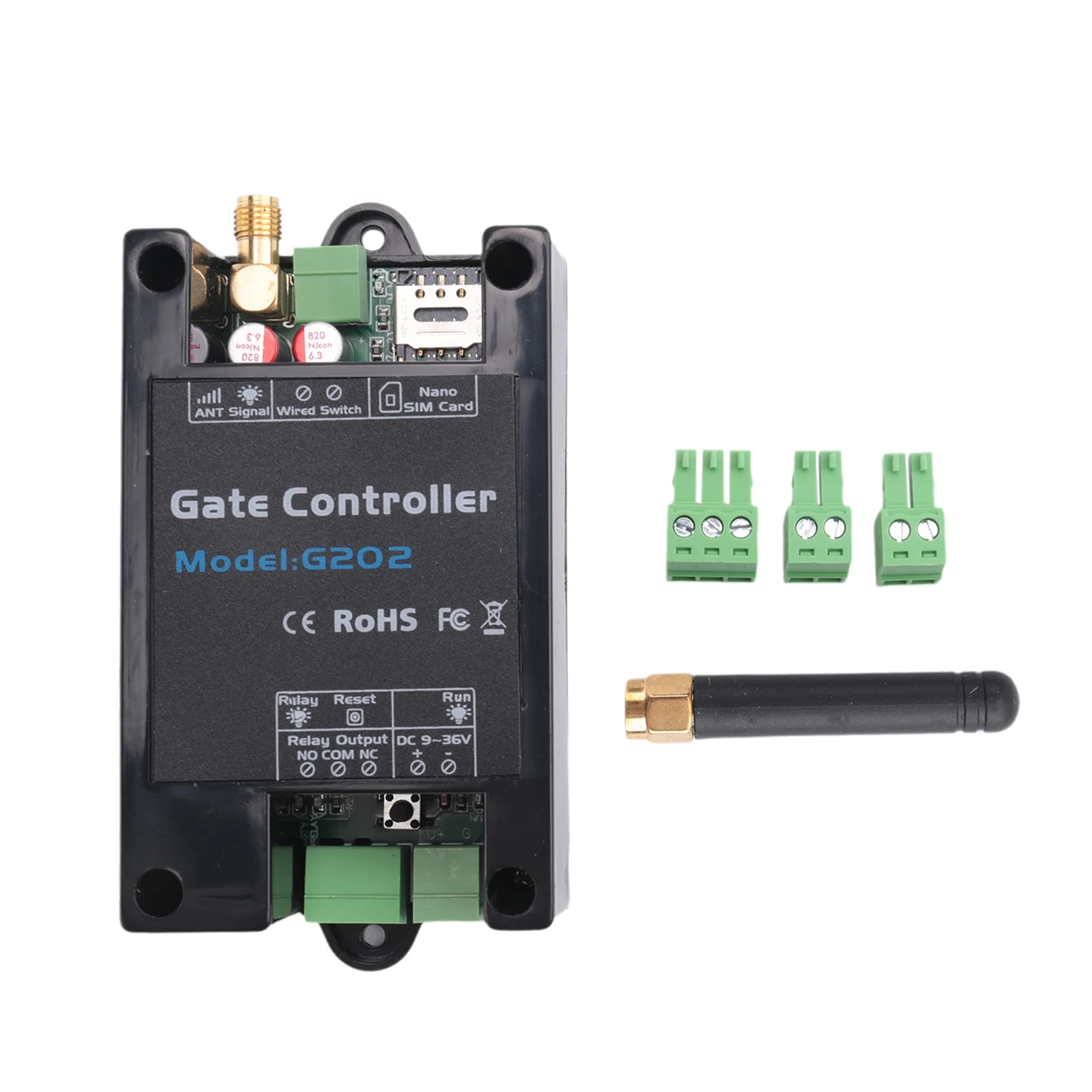 G202 GSM Gate Door Opener 4G Single Relay Switch Mobile Phone Electric Gate Remote Controller 850/900/1800/1900MHz TQ