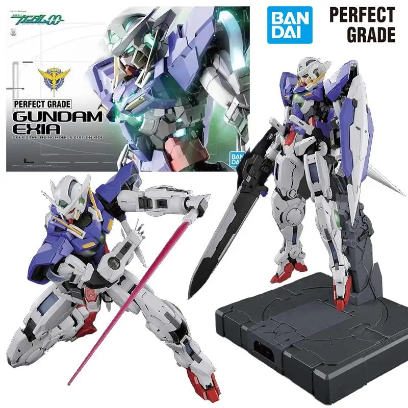 Bandai Perfect Grade PG 1/60 Gundam Exia 40Cm Gundam 00 Anime Original Action Figure Model Kit Assemble Toy Gift Collection