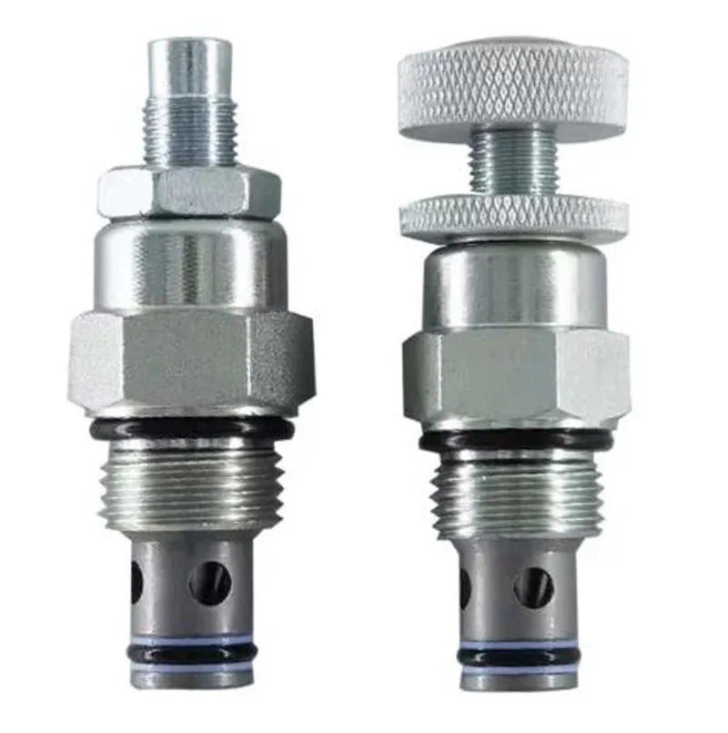 Hydraulic throttle valve LNV2-08 threaded cartridge flow control valve, manual adjustment speed valve