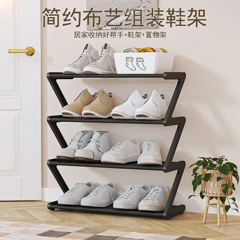 Simple Shoe Rack At Home Doorway Multifunctional Shoe Cabinet Storage Rack Student Dormitory Economical Assembled Shoe Rack