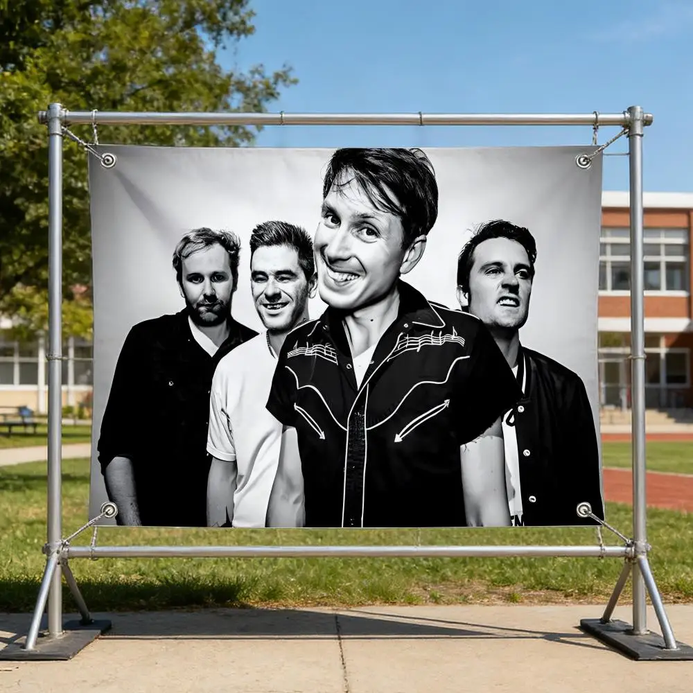 Music F-Franz Ferdinand Flags Anti Wrinkle Waterproof Cozy Home Flag for Indoor & Outdoor Home Decor