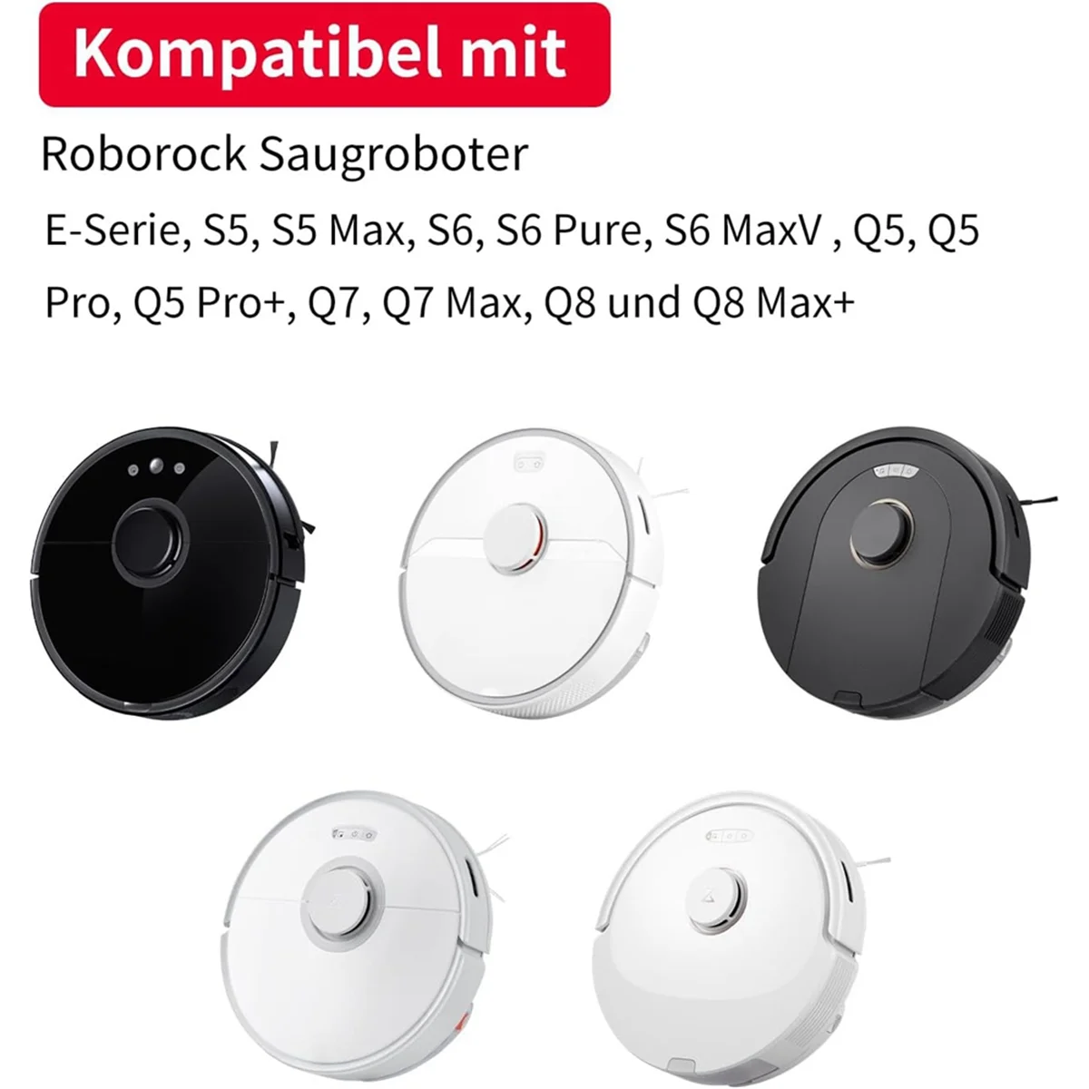 Panno per scopa per Roborock Q5, Q5 Pro, Q5 Pro+, Q7, Q7Max, Q8Max e Q8Max+, Serie E, S5, S5 Max, S6, S6 Pure, S6 MaxV