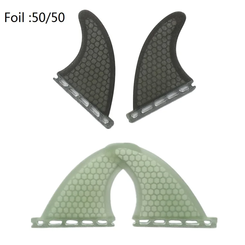 UPSURF Surfboard Fins Single Tabs Fins GX rear fin（Foil: 50/50） Honeycomb Fibreglass 2 pieces per set 2 color surfing fins