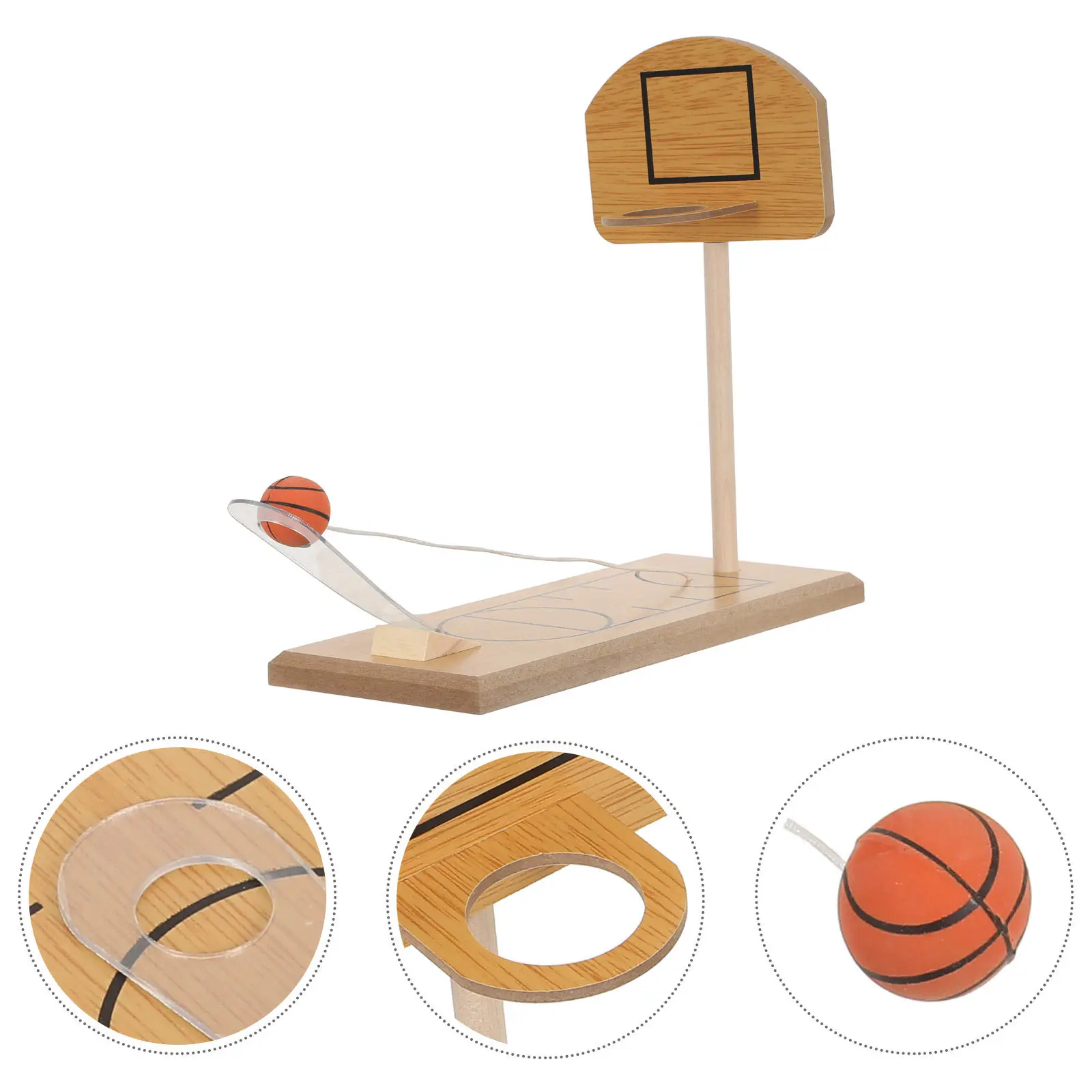 

Миниатюрная деревянная настольная баскетбольная игра: портативное настольное кольцо для игры в помещении, офисе, путешествий, развлечений, снятия стресса, развития координации рук и глаз