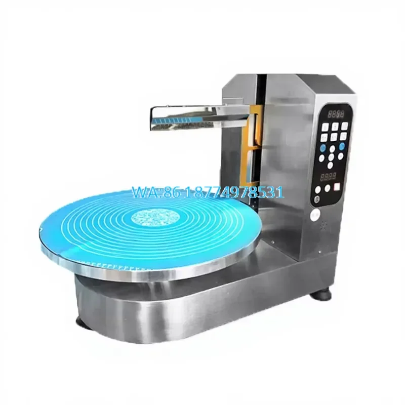 Wmwmnu for 4-18 Inch Automatic Cake Cream Smoothing Coating Decorating Plastering Round Cake Icing