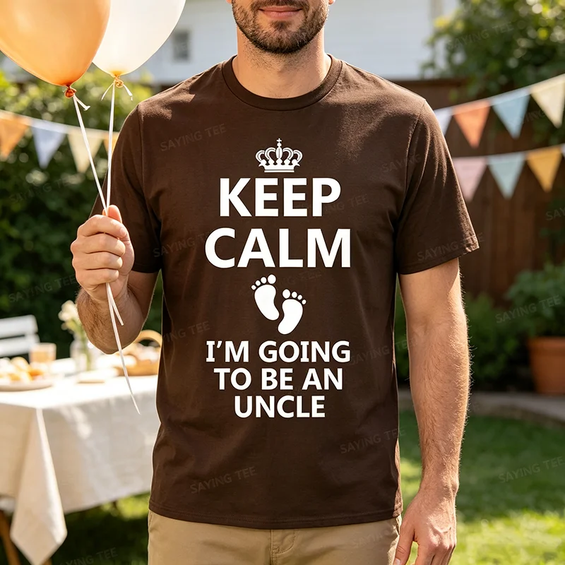 Bestes Onkel-T-Shirt für Männer, Papa, Schwangerschafts-Enthüllung, neues T-Shirt für den werdenden Onkel, Y2k-Buchstaben-Druck, Persönlichkeit, tolles Spruch-T-Shirt, Neuheit – Detail 4