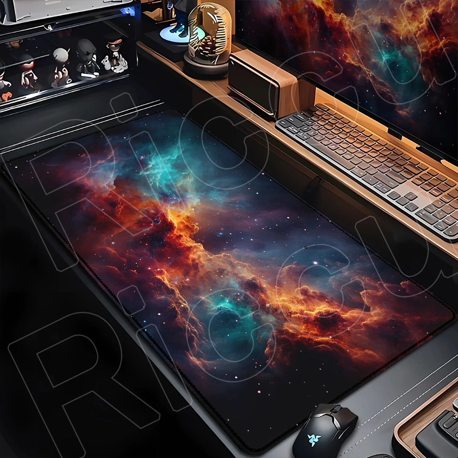 Large Mousepad Rubber Non-Slip Carpet Xxl PC Mouse Mats Cosmic Space Starry Sky Mouse Pads Gamer Custom HD Table Pad Accessories