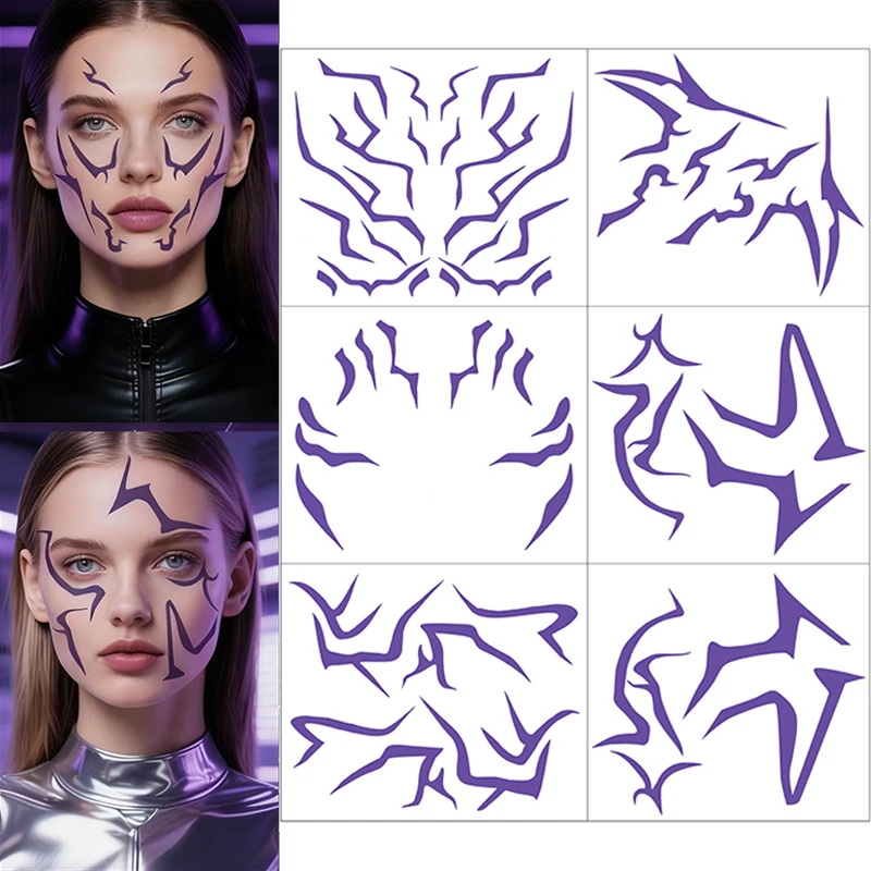 Kpop أنيمي شيطان الصيادين رومي تأثيري الدعامة الليزر الوشم ملصق شيطان ملصق هالوين الدعائم الطرف