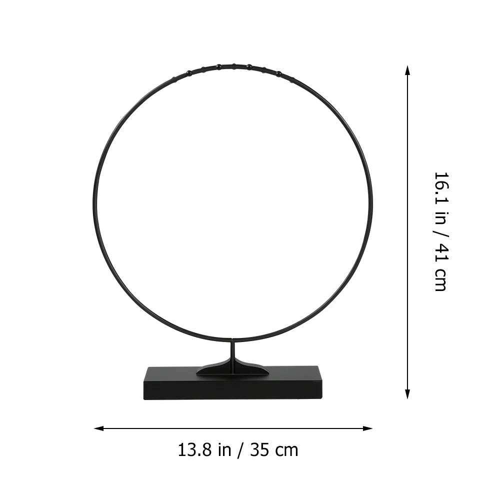 

Round Pen Holder Desk Decor Small Size Iron Material Brush Rack Calligraphy Paintbrush Stand Practical Storage Solution Smooth