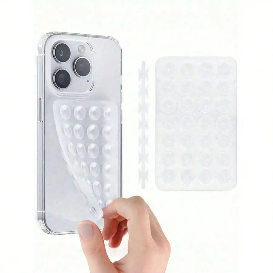 

1pc Silicone Phone Sticky Grip Handle, Suction Phone Case Stand, Hands-Free Sticky Phone Handle For Selfie And Video