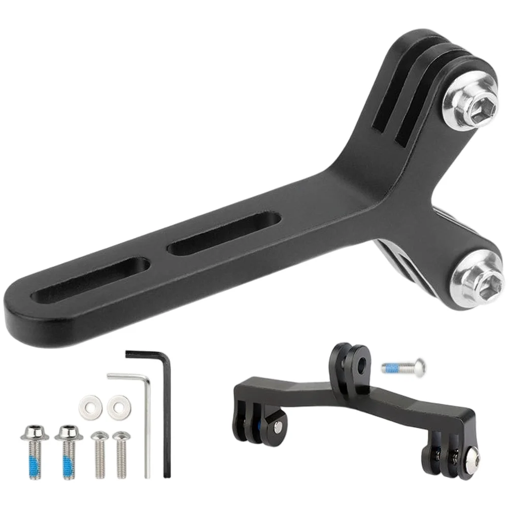 Extensor de bicicleta de estrada, montagem cnc, câmeras de alumínio, suporte de luzes para guidão integrado, acessórios de ciclismo