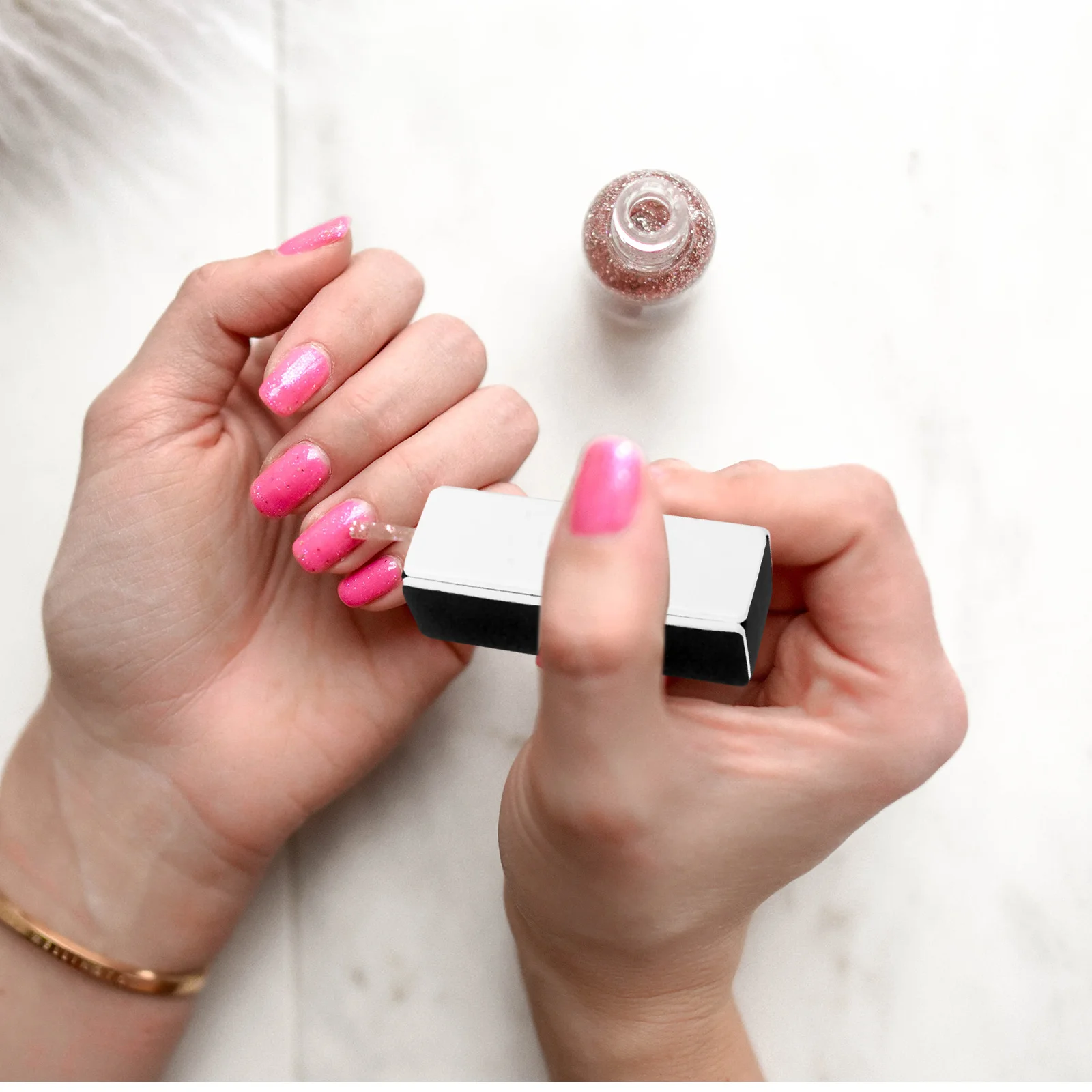 

6Pcs Sponge Nail File Four Side Emery Board Buffer Sanding Block Tofu Shape Soft Touch Nail Art Manicure Tool for Toenail