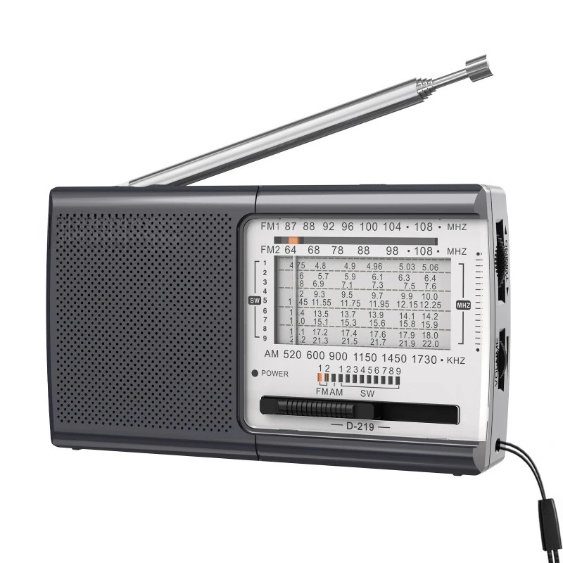 

D-219/TECSUN R-9012 FM/AM/SW portable pocket reception radio with good sound headphone jack for Elder Home Outdoors