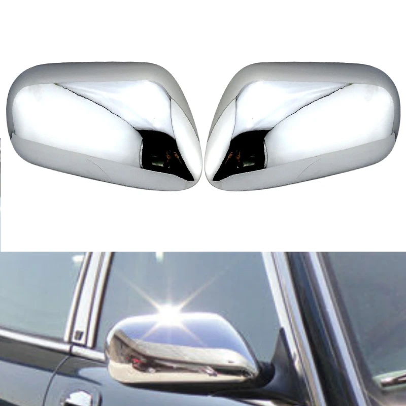 

1 Pair Car Left & Right Side Rearview Mirror Cover Cap Silver ABS Fit for Jaguar XJ X300 X308 XK8 XKR X100